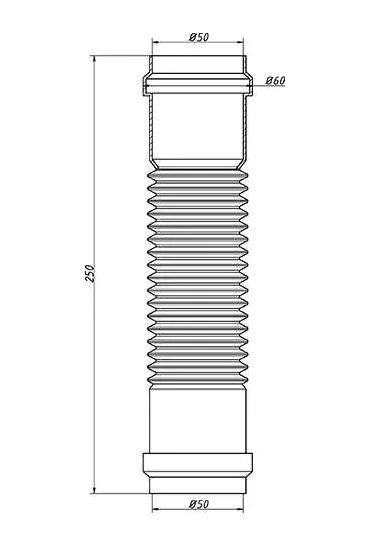 Купить ОКГ-50 Отвод канализаци. гибкий 50 ОРИО Г.Г. (105шт)